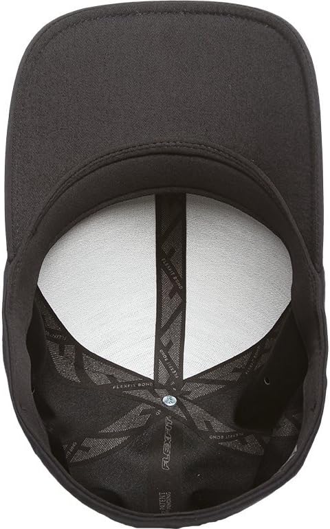 Flexfit Men's Delta Seamless Baseball Cap, Black, Large-X-Large