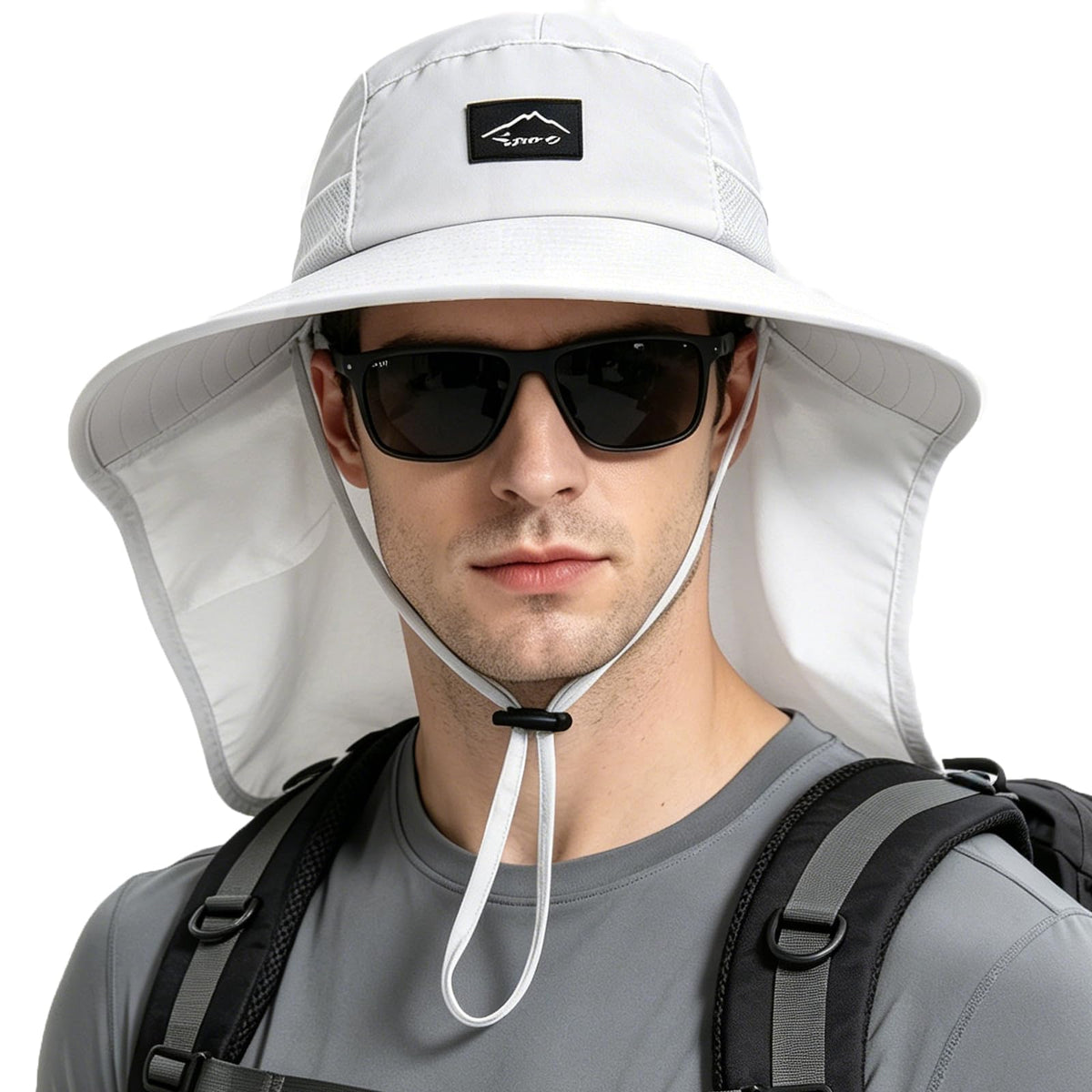 Rosoz Outdoor Sun Hat for Men Women, UPF 50+Fishing Hat with Neck Flap