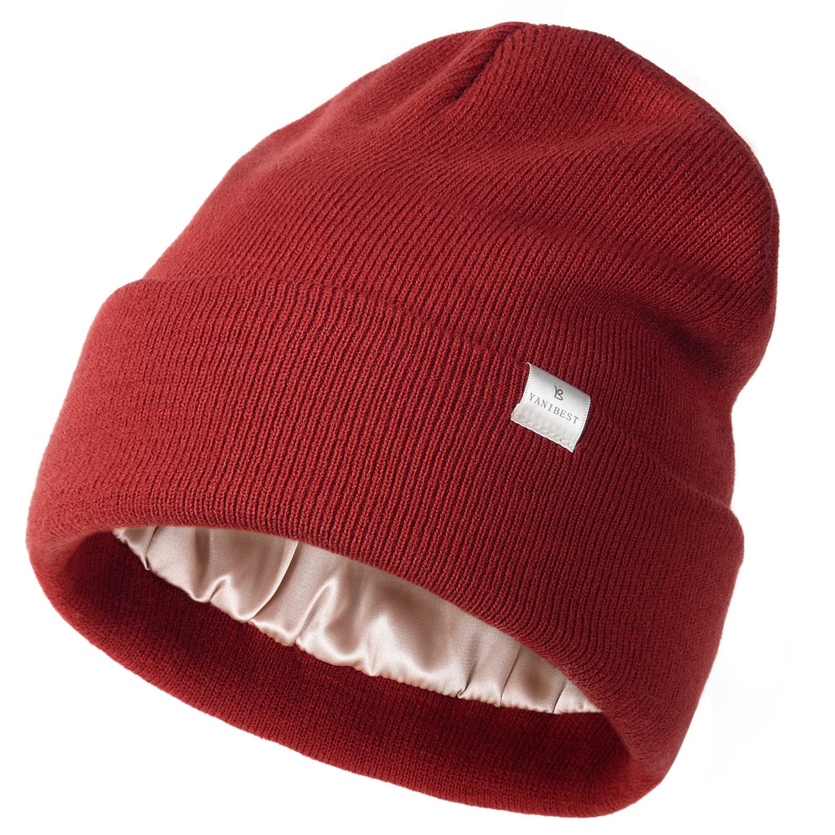 YANIBEST Satin Lined Beanie for Women, Reduce Frizz Winter Hats