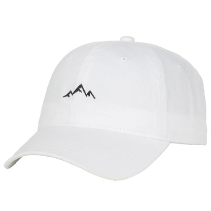 Outdoor Cap Mountain Embroidered Dad Hat Adjustable Soft Cotton Polo Style Unstructured Baseball Cap for Men & Women