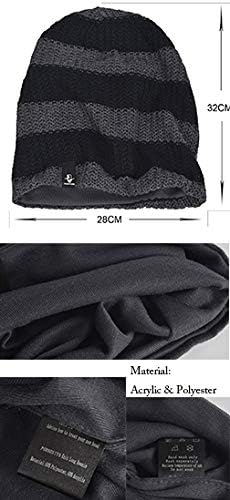 VECRY Men's Slouchy Beanie Knit Crochet Rasta Cap for Summer Winter