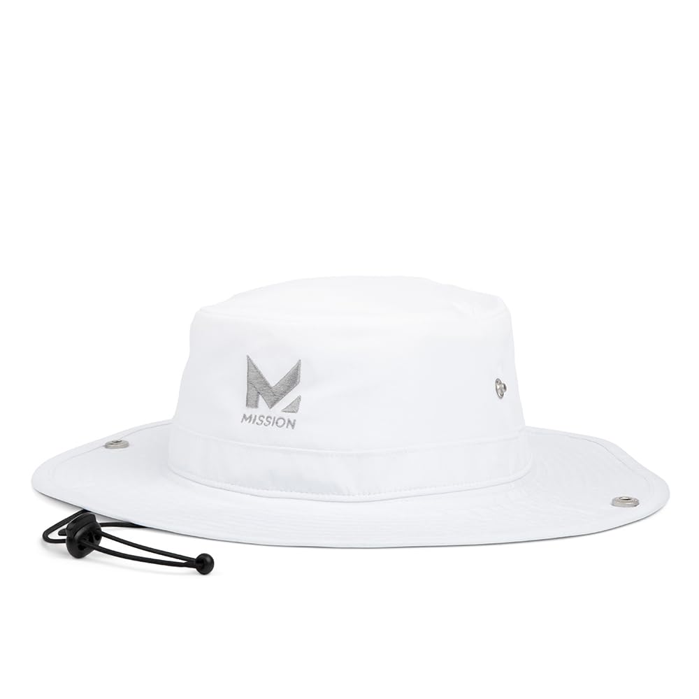MISSION Cooling Bucket Hat - Unisex Wide-Brim Hat for Men & Women - Lightweight, Foldable & Durable - Cools Up to 2 Hours
