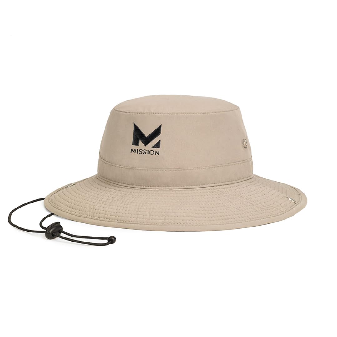 MISSION Cooling Bucket Hat - Unisex Wide-Brim Hat for Men & Women - Lightweight, Foldable & Durable - Cools Up to 2 Hours