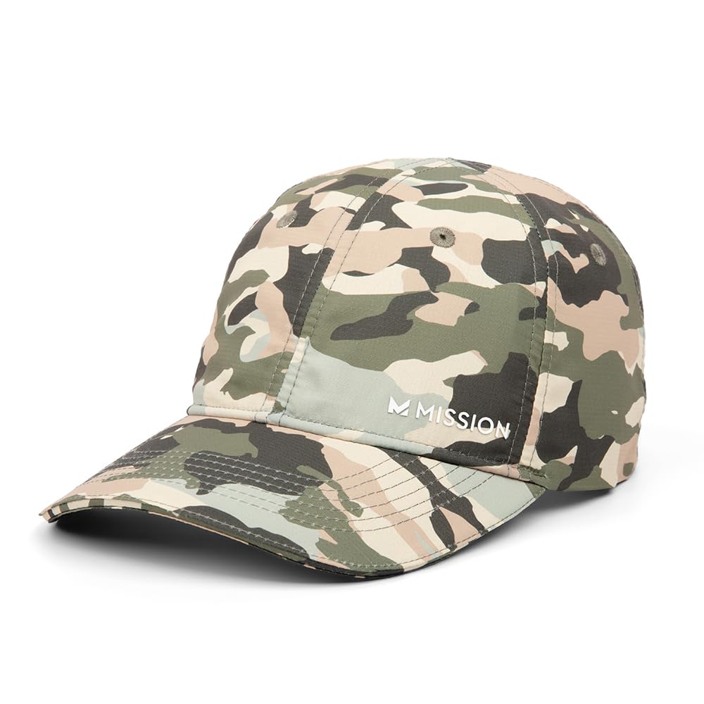 MISSION Cooling Performance Hat, Unstructured Low-Profile Adjustable Fit - UPF 50 - for Running, Workouts & Outdoors