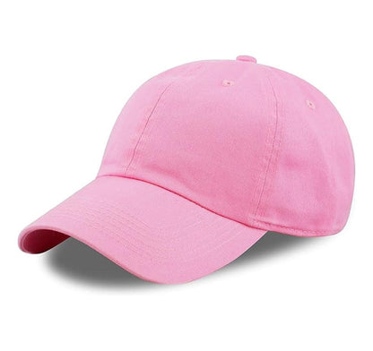 Cotton Baseball Cap Dad Hat – Washed Low Profile Adjustable Hat for Men Women Casual Outdoor Running Golf