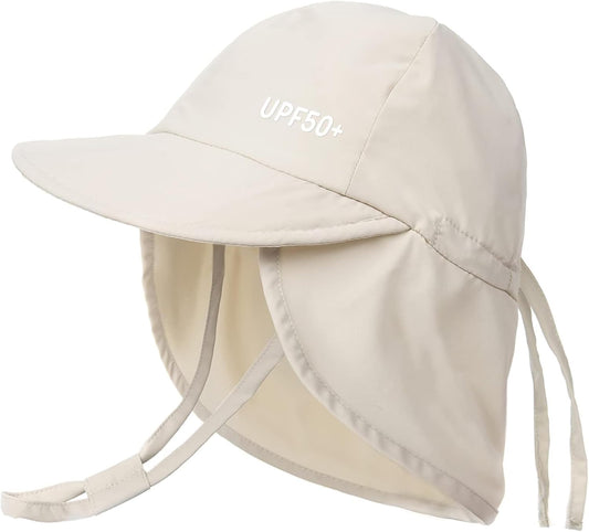 FURTALK Baby Sun Hat with Neck Flap UPF 50+ Toddler Quick Dry Swim Hat