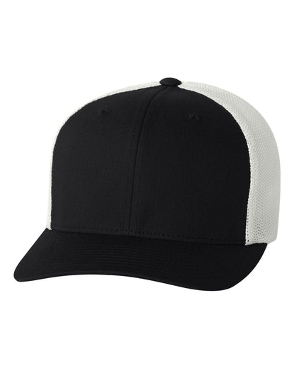 Flexfit Unisex Mesh Fitted 2-Tone Trucker Hat, One Size