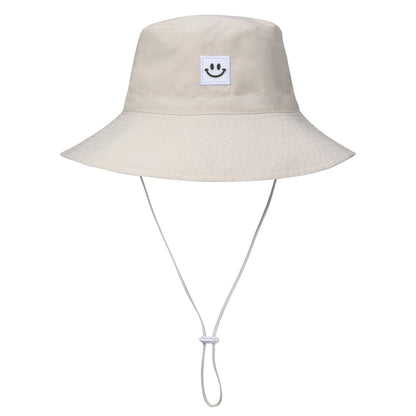 MaxNova Baby Sun Hat Smile Face UPF 50+ Toddler Bucket Hat for Boys Girls 0-7 Years