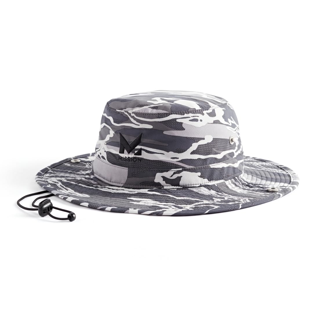 MISSION Cooling Bucket Hat - Unisex Wide-Brim Hat for Men & Women - Lightweight, Foldable & Durable - Cools Up to 2 Hours
