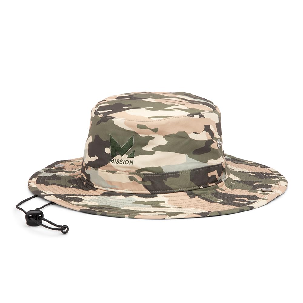 MISSION Cooling Bucket Hat - Unisex Wide-Brim Hat for Men & Women - Lightweight, Foldable & Durable - Cools Up to 2 Hours