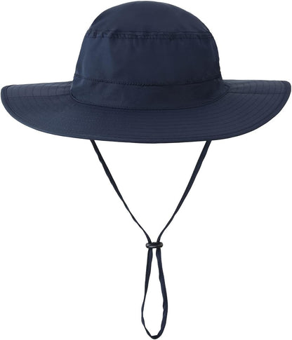 Home Prefer UPF50 Mens Sun Hat with Neck Flap Quick Dry UV Protection Cap Womens Wide Brim Fishing Hat Neck Flap Beach Garden