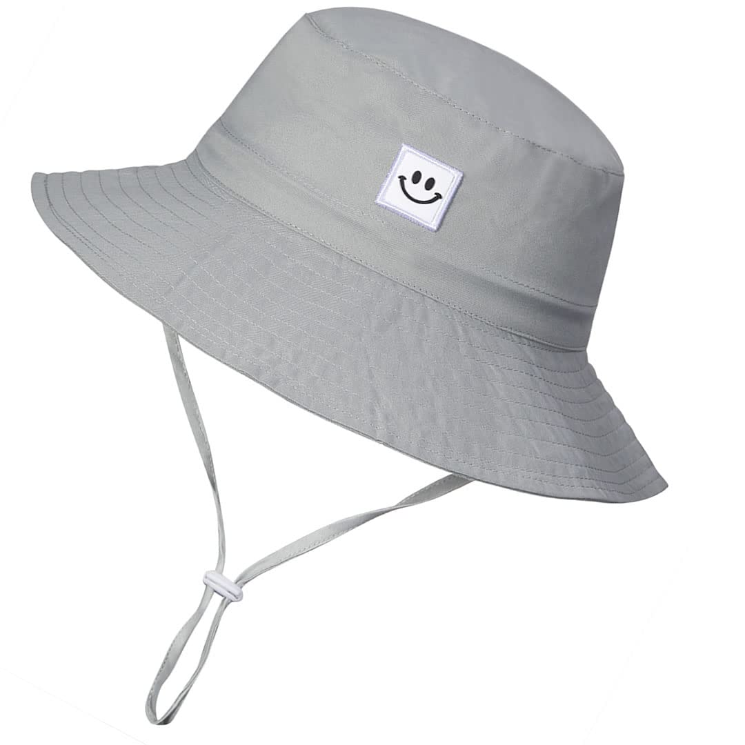 MaxNova Baby Sun Hat Smile Face UPF 50+ Toddler Bucket Hat for Boys Girls 0-7 Years
