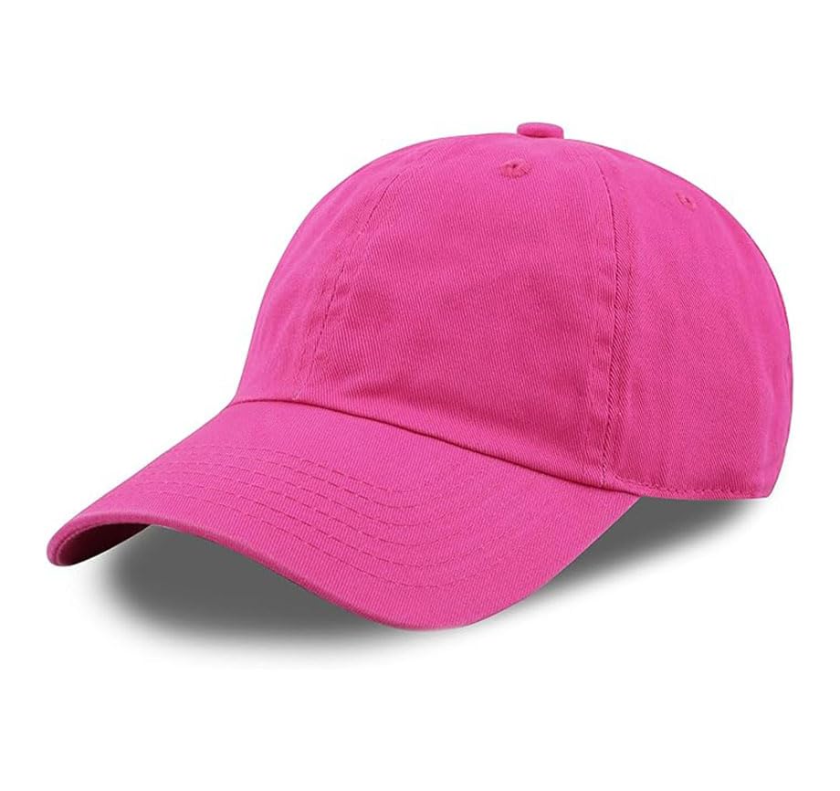 Cotton Baseball Cap Dad Hat – Washed Low Profile Adjustable Hat for Men Women Casual Outdoor Running Golf