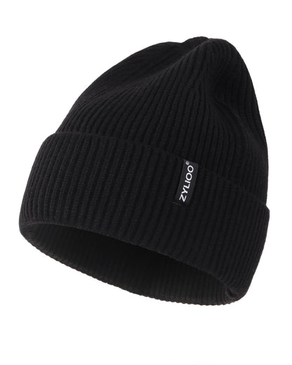 Zylioo XXL Beanie for Men,Big Head Winter Knit Hat,Stretch Warm Skull Cap