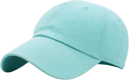 KBETHOS Classic Unisex Cotton Adjustable Low Crown Baseball Cap – Plain Dad Hat