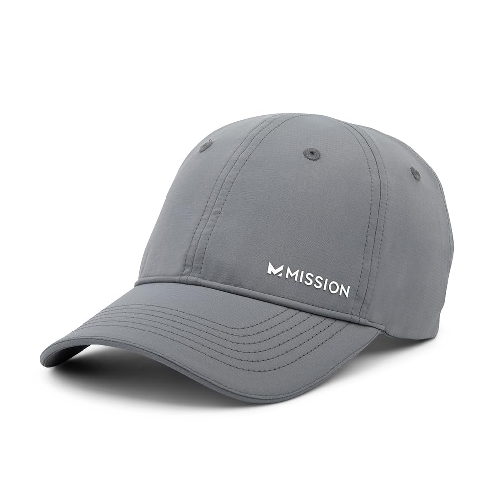 MISSION Cooling Performance Hat, Unstructured Low-Profile Adjustable Fit - UPF 50 - for Running, Workouts & Outdoors