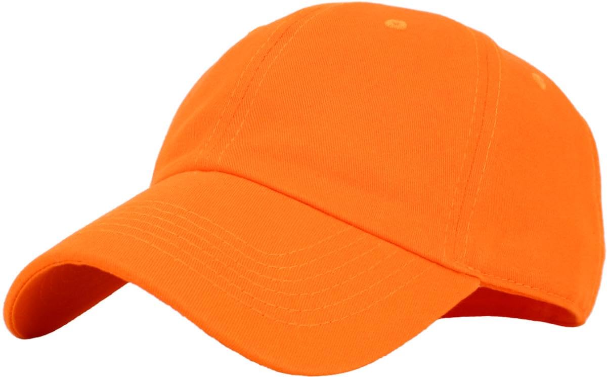 KBETHOS Classic Unisex Cotton Adjustable Low Crown Baseball Cap – Plain Dad Hat