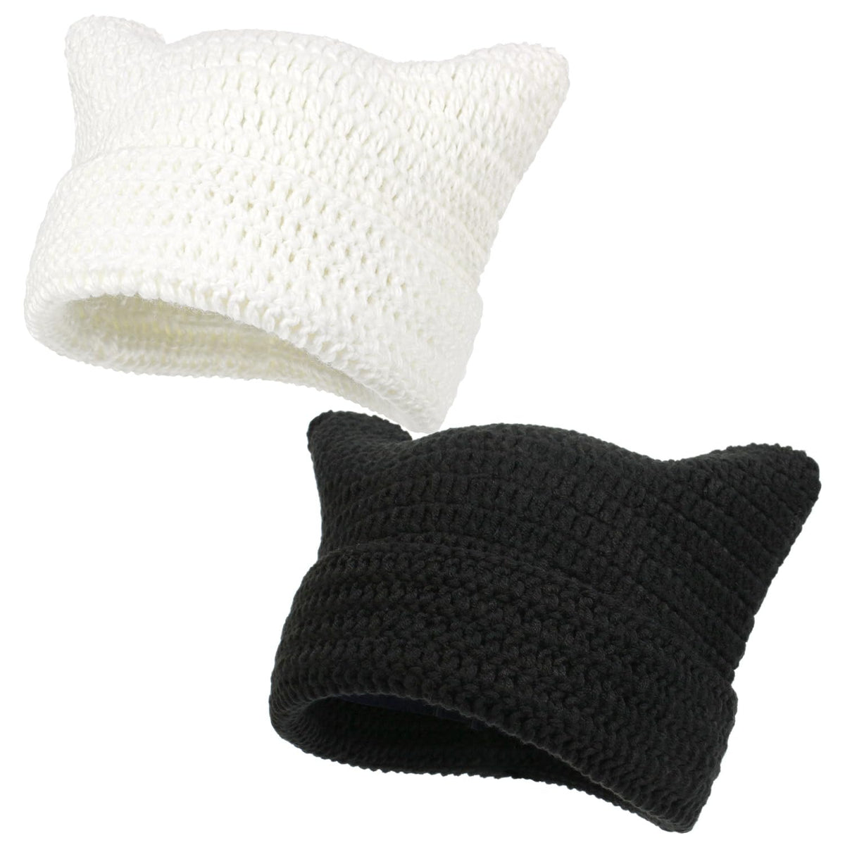 Women Beanie Warm Winter Hats, Soft Knit Lazy Beanie for Women, Women Cat Beanie，Women Fox hat, Slouchy Beanies for Women