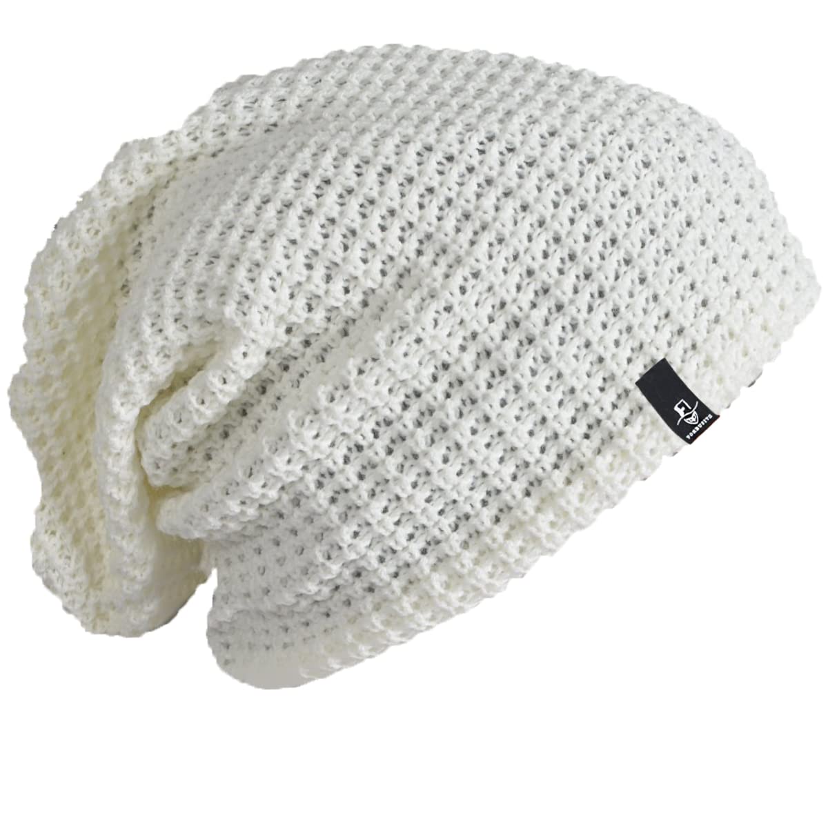 FORBUSITE Mens Slouchy Long Oversized Beanie Knit Cap for Summer Winter B08