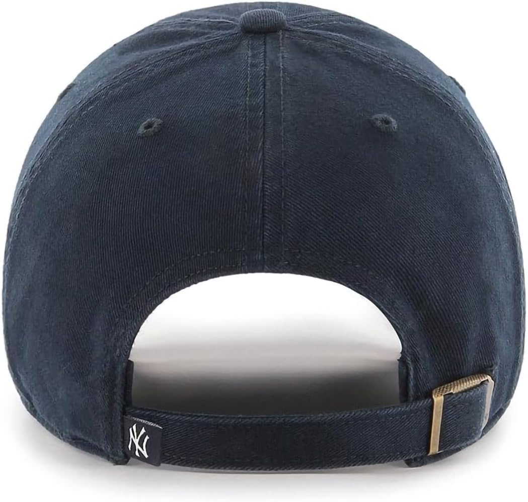 47 Brand MLB Team Color Home Primary Logo Clean Up Adjustable Baseball Cap Hat, Adult