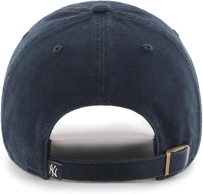 47 Brand MLB Team Color Home Primary Logo Clean Up Adjustable Baseball Cap Hat, Adult
