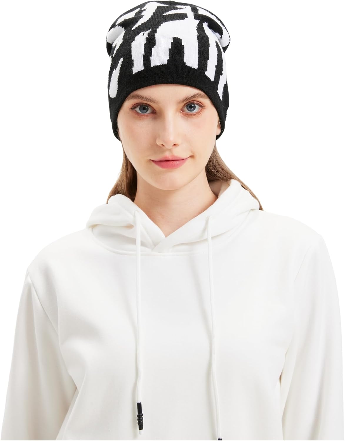 Y2K Beanie for Men Women Knitted Hat Winter Cap Star Design Warm Casual Skullies Cold Weather Knit Outdoor