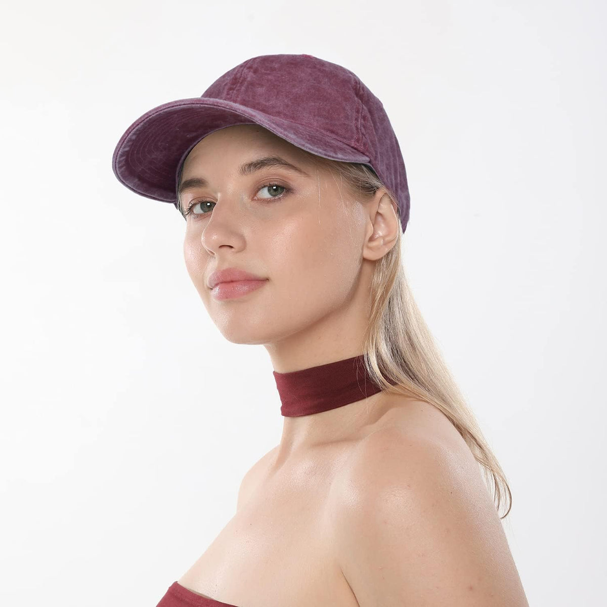 HH HOFNEN Baseball Cap Washed Cotton Unstructured Vintage Hat for Men Women
