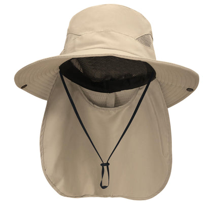 NPQQUAN Sun Hats for Men Women with Neck Flap UPF 50+ UV Protection