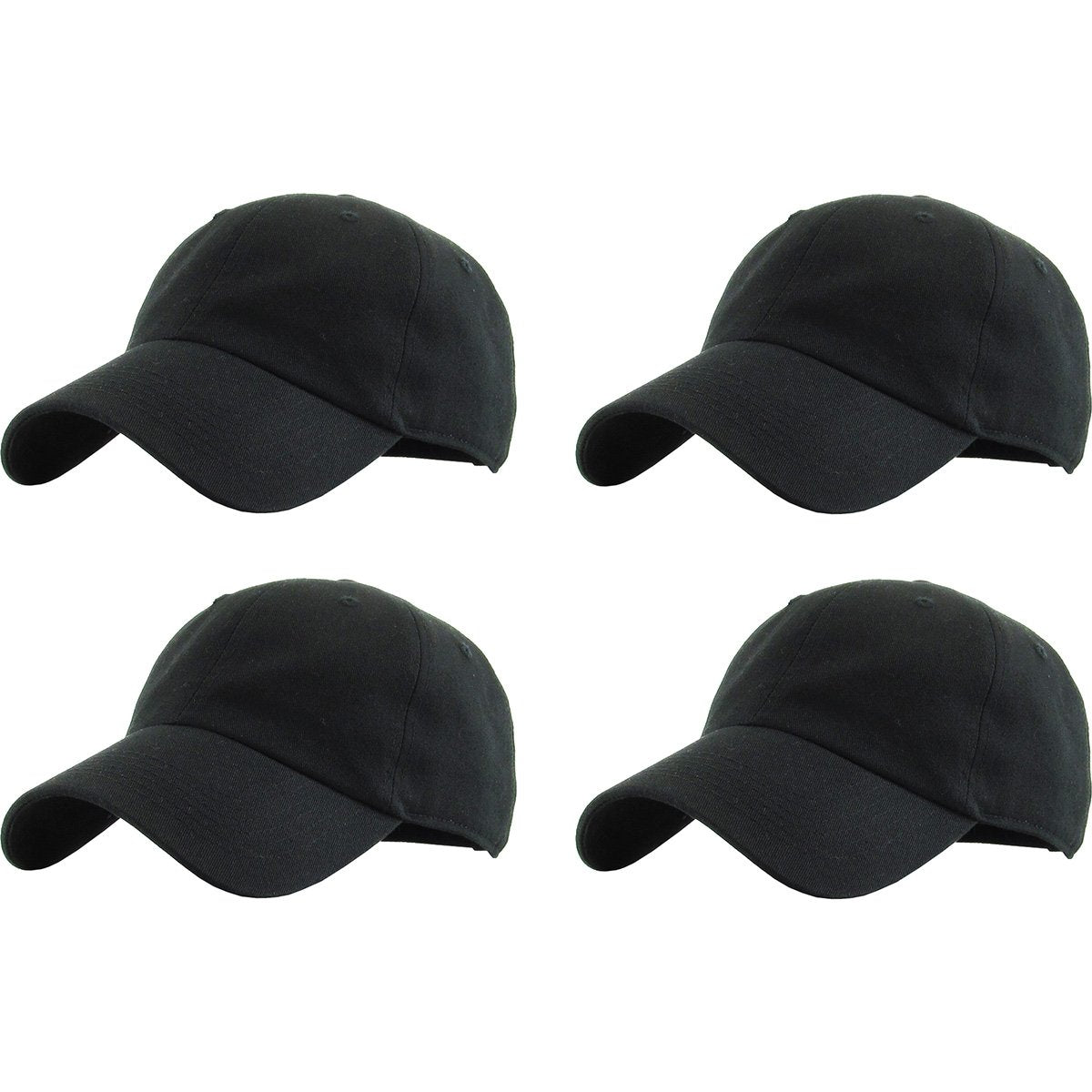 KBETHOS Classic Unisex Cotton Adjustable Low Crown Baseball Cap – Plain Dad Hat
