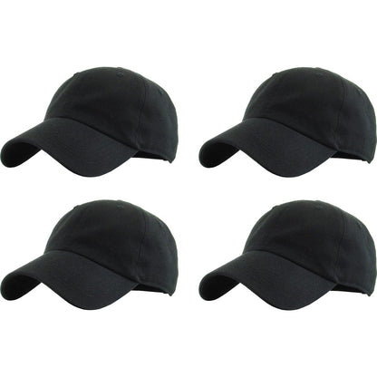 KBETHOS Classic Unisex Cotton Adjustable Low Crown Baseball Cap – Plain Dad Hat