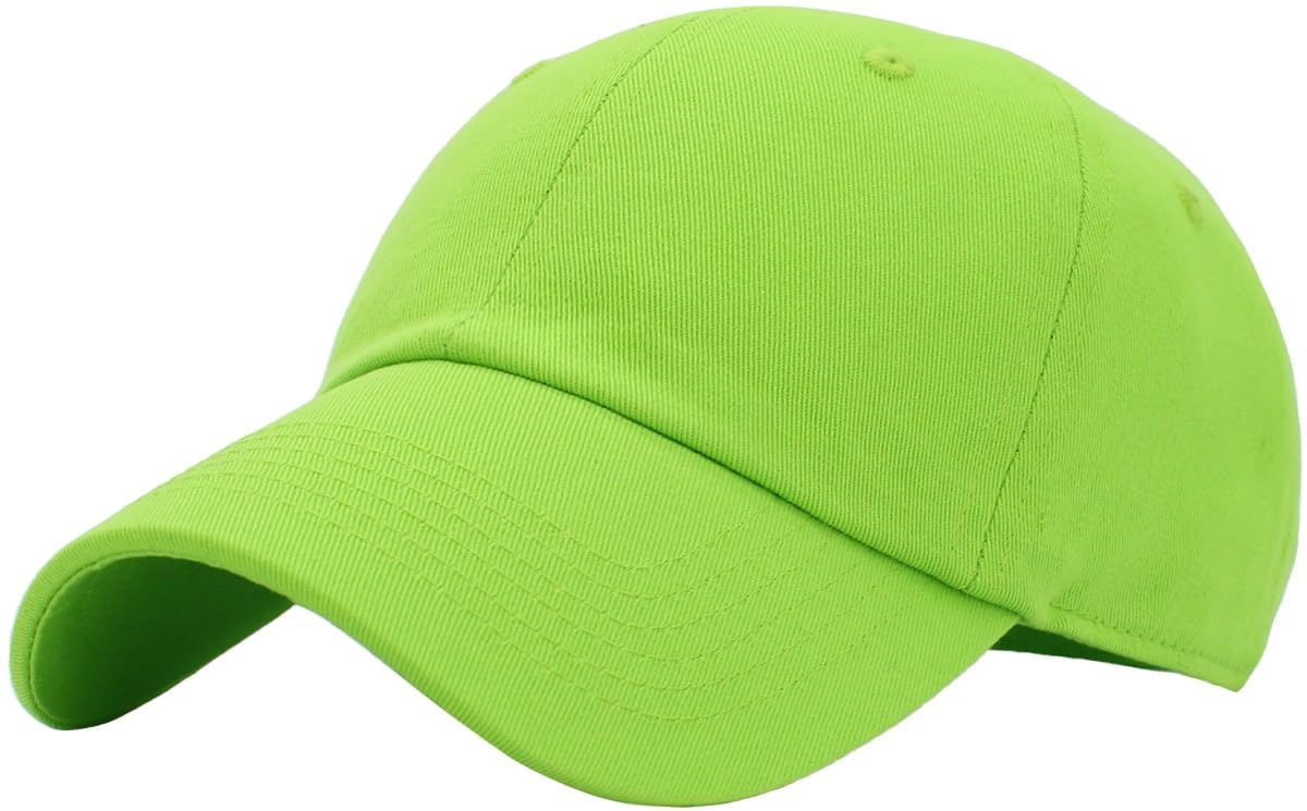 KBETHOS Classic Unisex Cotton Adjustable Low Crown Baseball Cap – Plain Dad Hat