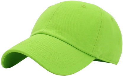 KBETHOS Classic Unisex Cotton Adjustable Low Crown Baseball Cap – Plain Dad Hat