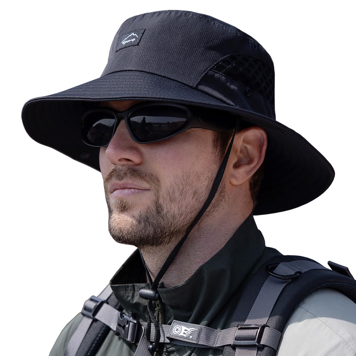 Sireck Fishing Hat, UPF50+ Wide Brim Sun Hat for Men Women, UV Protection Hiking Beach Bucket Hats Summer Safari Hat