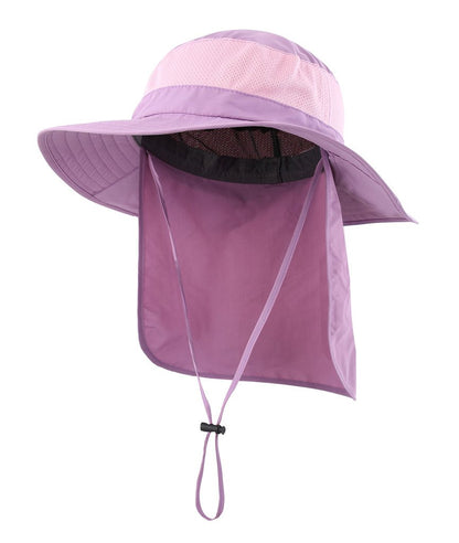 Home Prefer Outdoor UPF50+ Mesh Sun Hat Wide Brim Fishing Hat with Neck Flap Sun Hat for Men Women