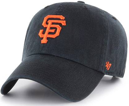 47 Brand MLB Team Color Home Primary Logo Clean Up Adjustable Baseball Cap Hat, Adult