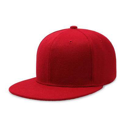 CHOK.LIDS Classic Snapback Flat Bill Hat Blank Adjustable Baseball Cap