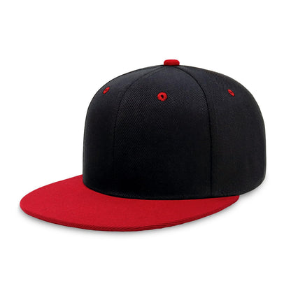 CHOK.LIDS Classic Snapback Flat Bill Hat Blank Adjustable Baseball Cap