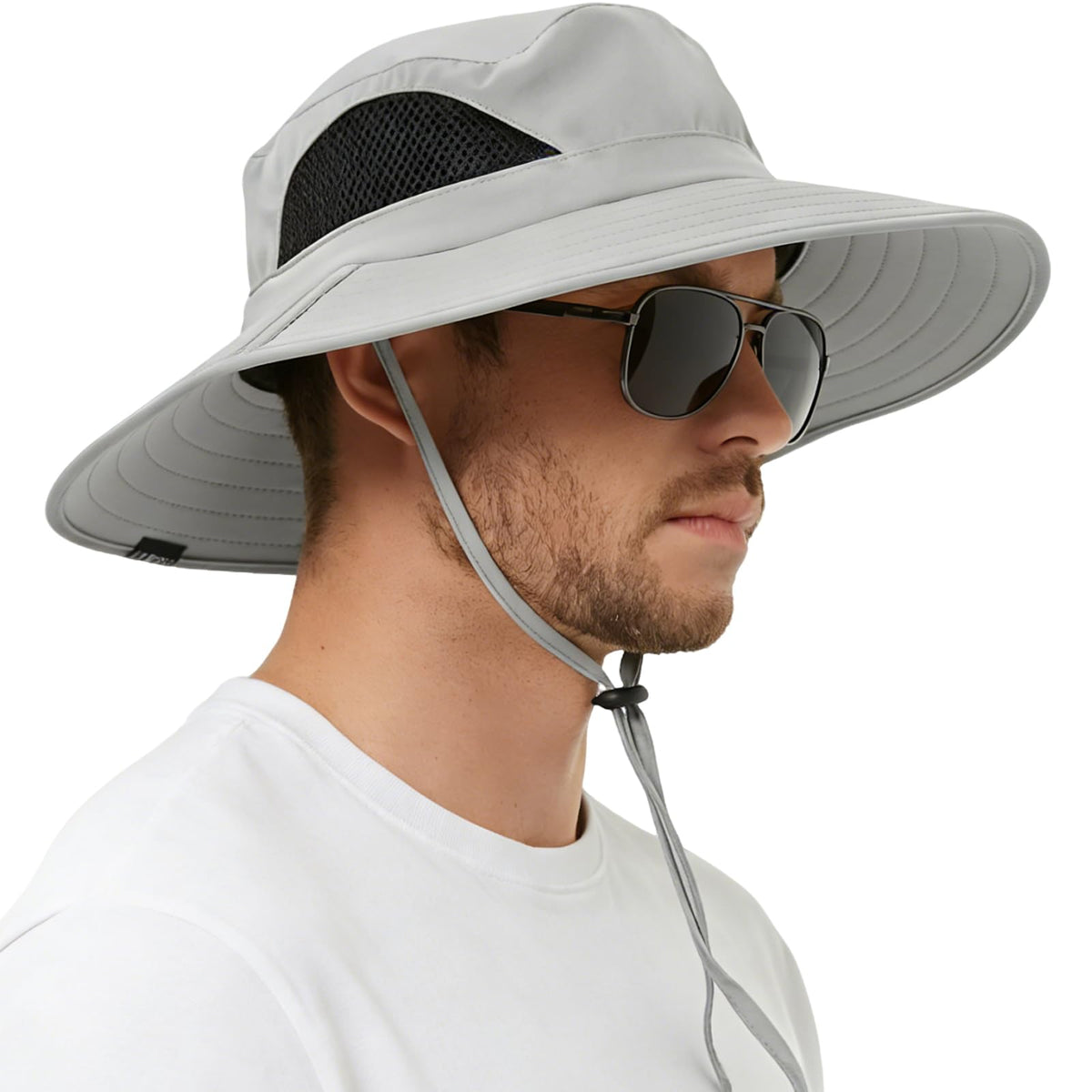 Wide Brim Sun Bucket Hat, Waterproof Boonie Hat for Men & Women