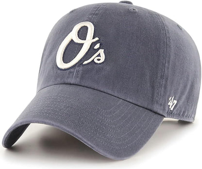 47 Brand MLB Primary Logo Clean Up Adjustable Baseball Cap Hat, Adult