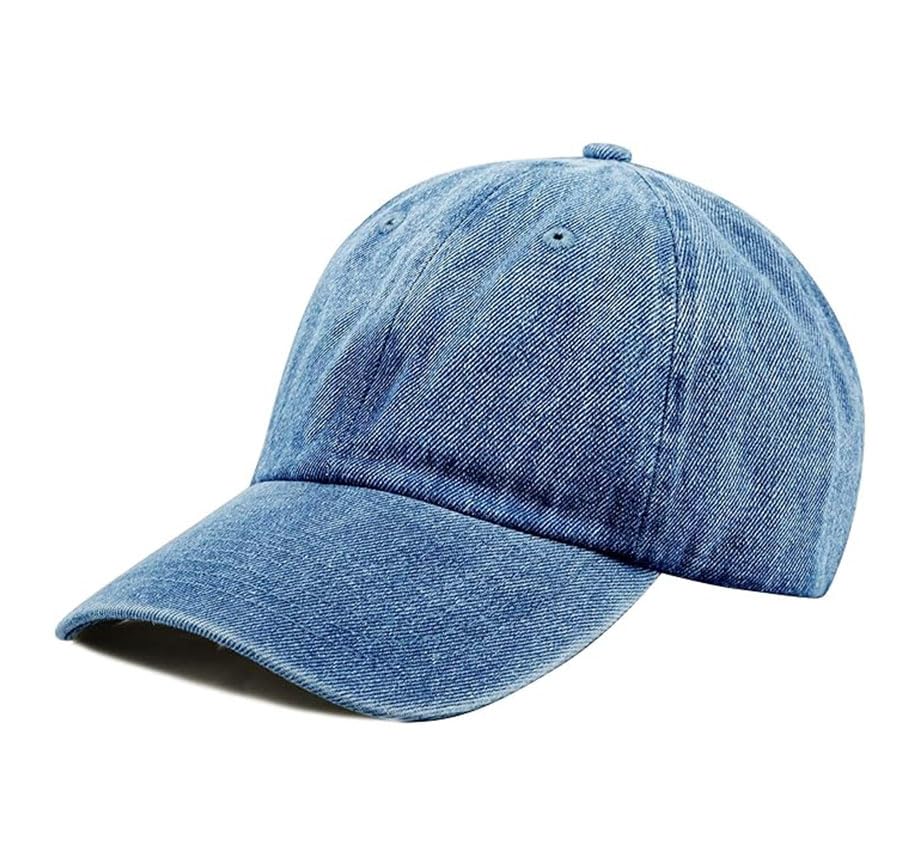 Cotton Baseball Cap Dad Hat – Washed Low Profile Adjustable Hat for Men Women Casual Outdoor Running Golf