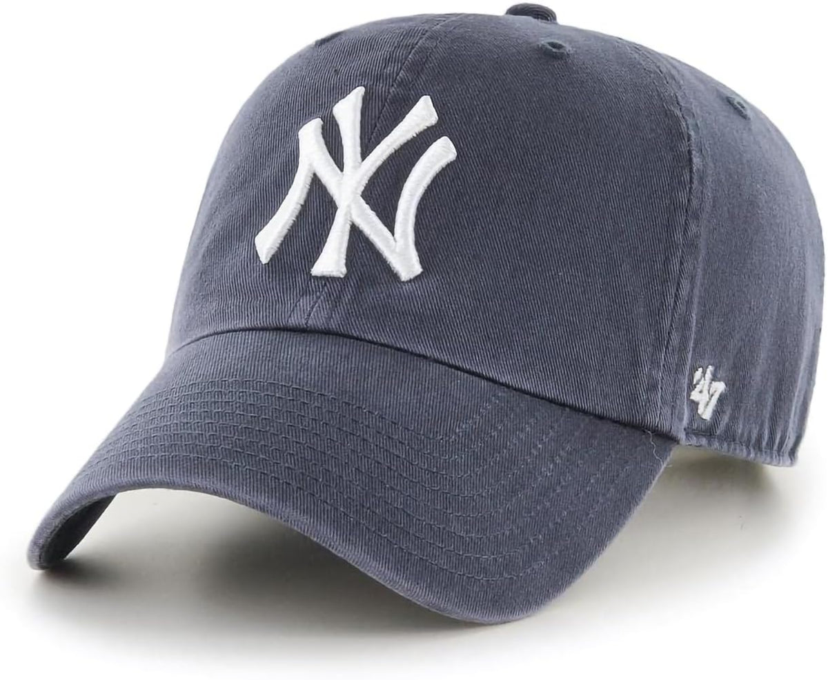 47 Brand MLB Primary Logo Clean Up Adjustable Baseball Cap Hat, Adult