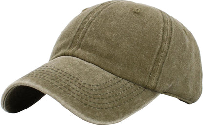 KBETHOS Classic Unisex Cotton Adjustable Low Crown Baseball Cap – Plain Dad Hat