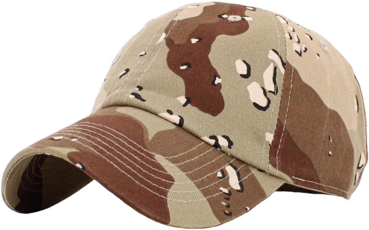 KBETHOS Classic Unisex Cotton Adjustable Low Crown Baseball Cap – Plain Dad Hat