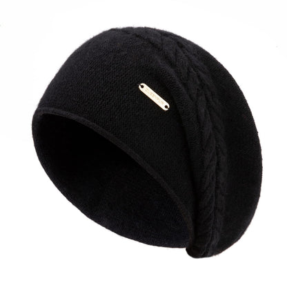 Knit Slouchy Beanie Hats for Women Cashmere Ski Cap Knitted Wool Soft Warm Winter Hat