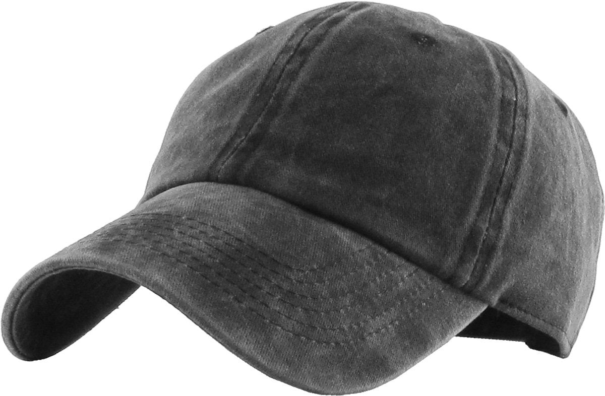KBETHOS Classic Unisex Cotton Adjustable Low Crown Baseball Cap – Plain Dad Hat