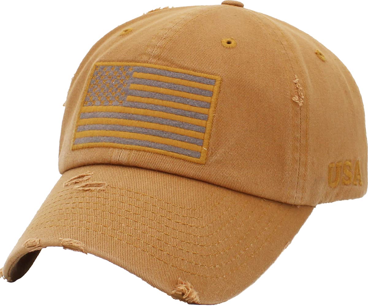 KBETHOS Flag USA America Military Thin Blue Line Thin Red Line Vintage Distressed Baseball Cap Dad Hat Unisex Adjustable…