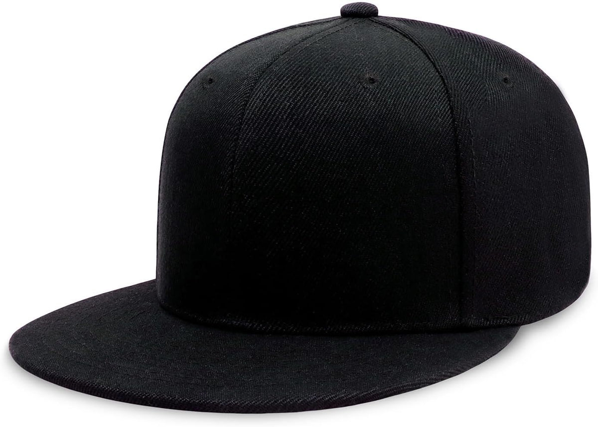 CHOK.LIDS Classic Snapback Flat Bill Hat Blank Adjustable Baseball Cap