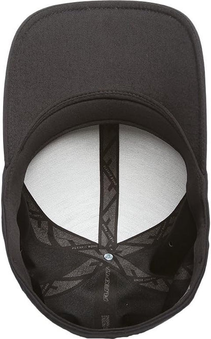 Flexfit Men's Delta Seamless Baseball Cap, Black, Large-X-Large