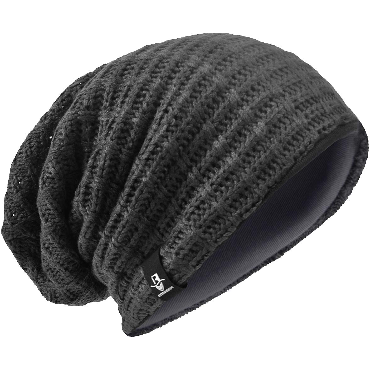 VECRY Men's Slouchy Beanie Knit Crochet Rasta Cap for Summer Winter