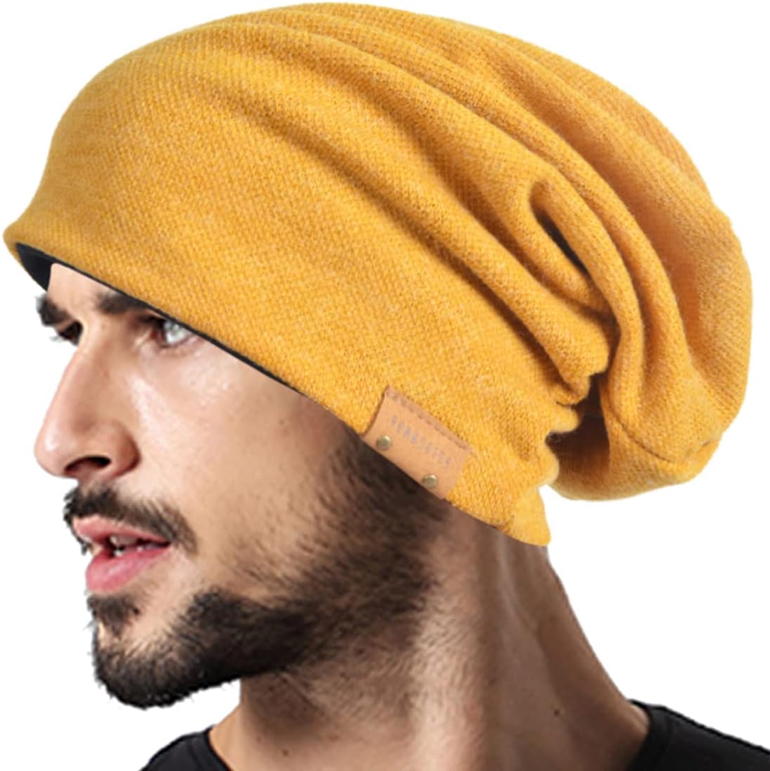 VECRY Men Oversized Slouch Beanie Large Skullcap Knit Hat